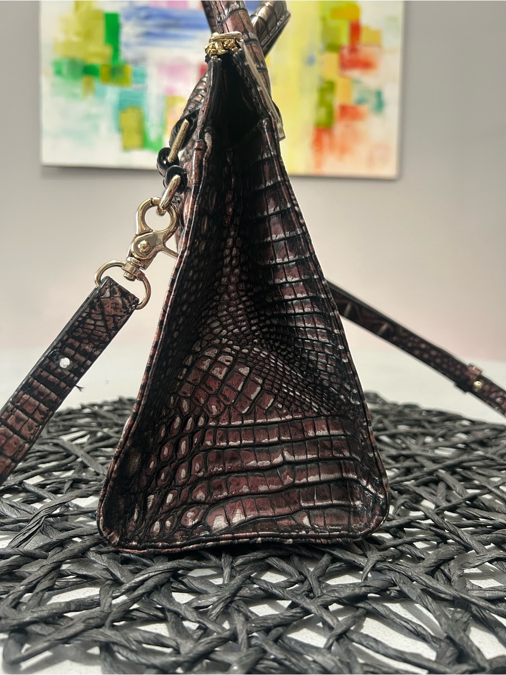 Brahmin Small Camille Plum Melbourne - Picture 6 of 9